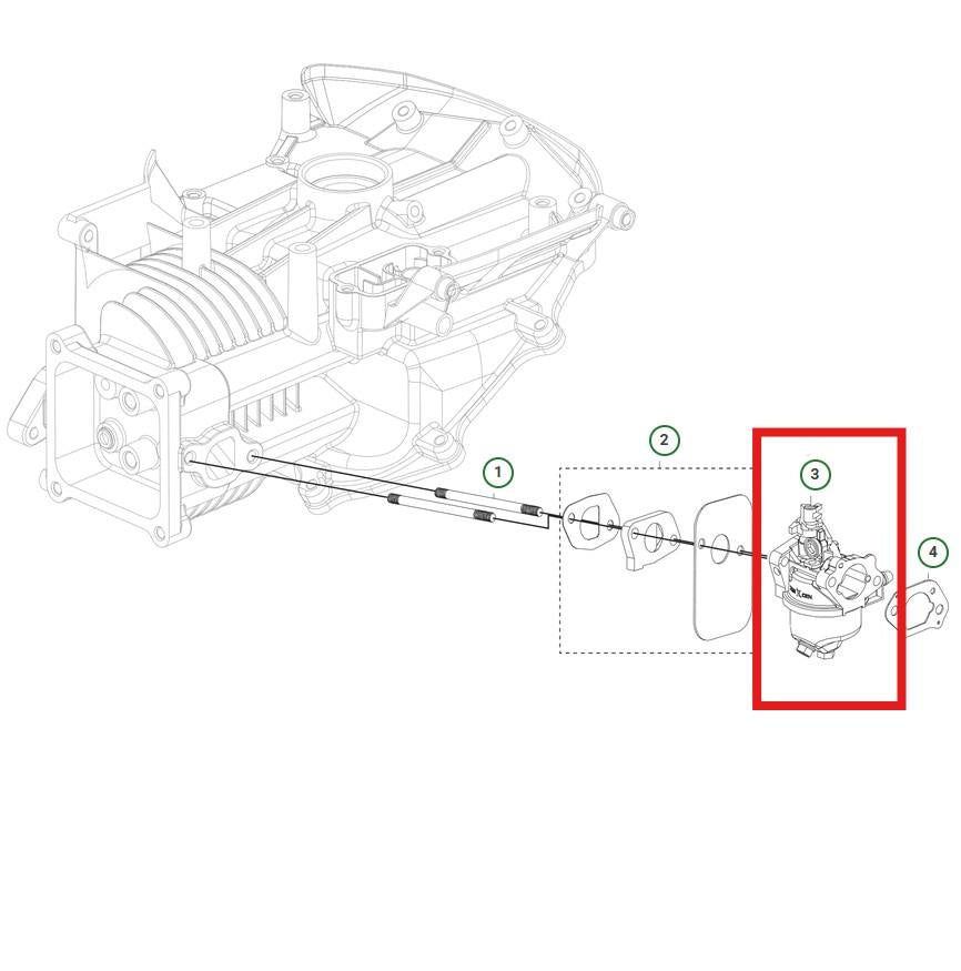 Carburettor Carb Assembly for Husqvarna HS123A LC140P LC140SP