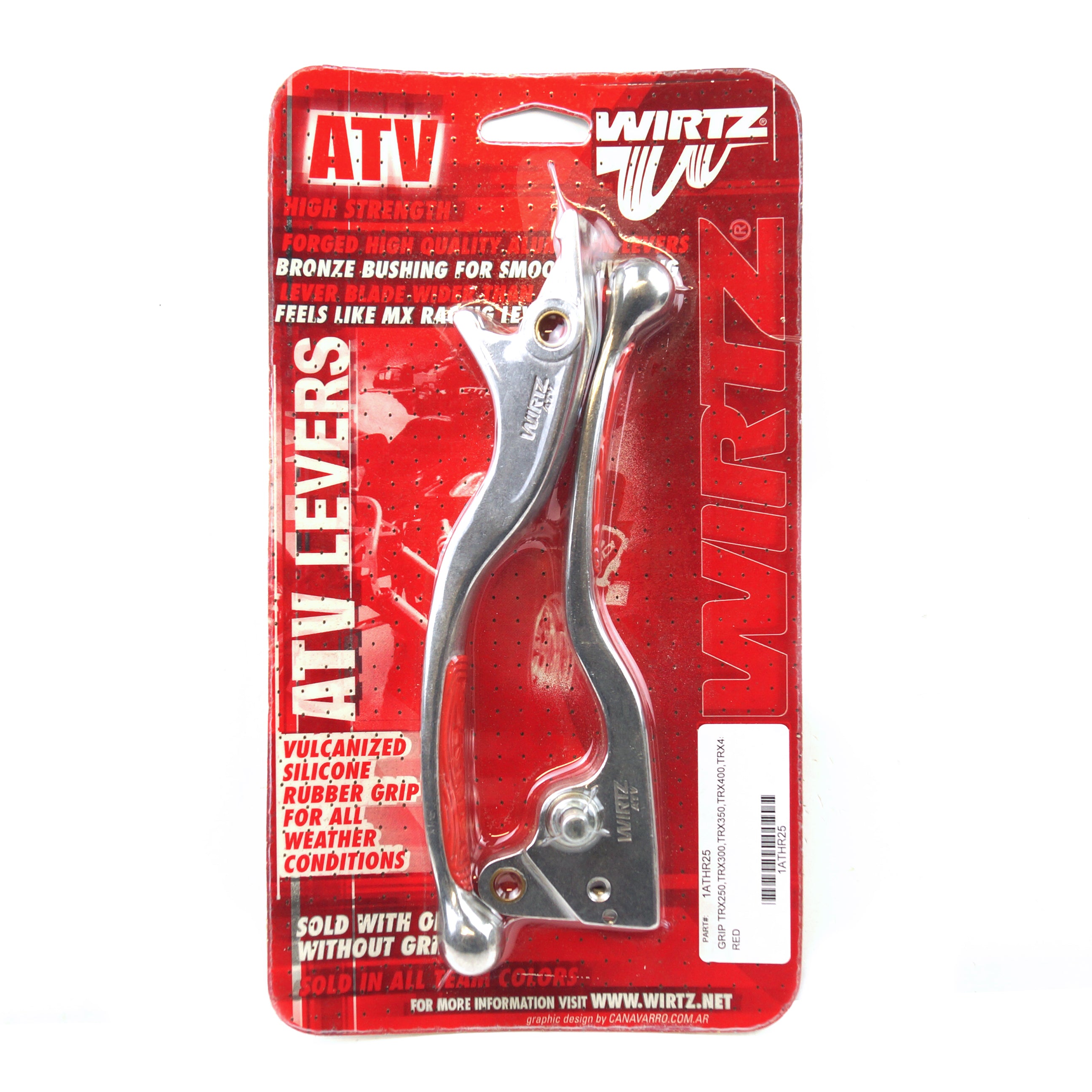 Wirtz Lever Set Grip Red
