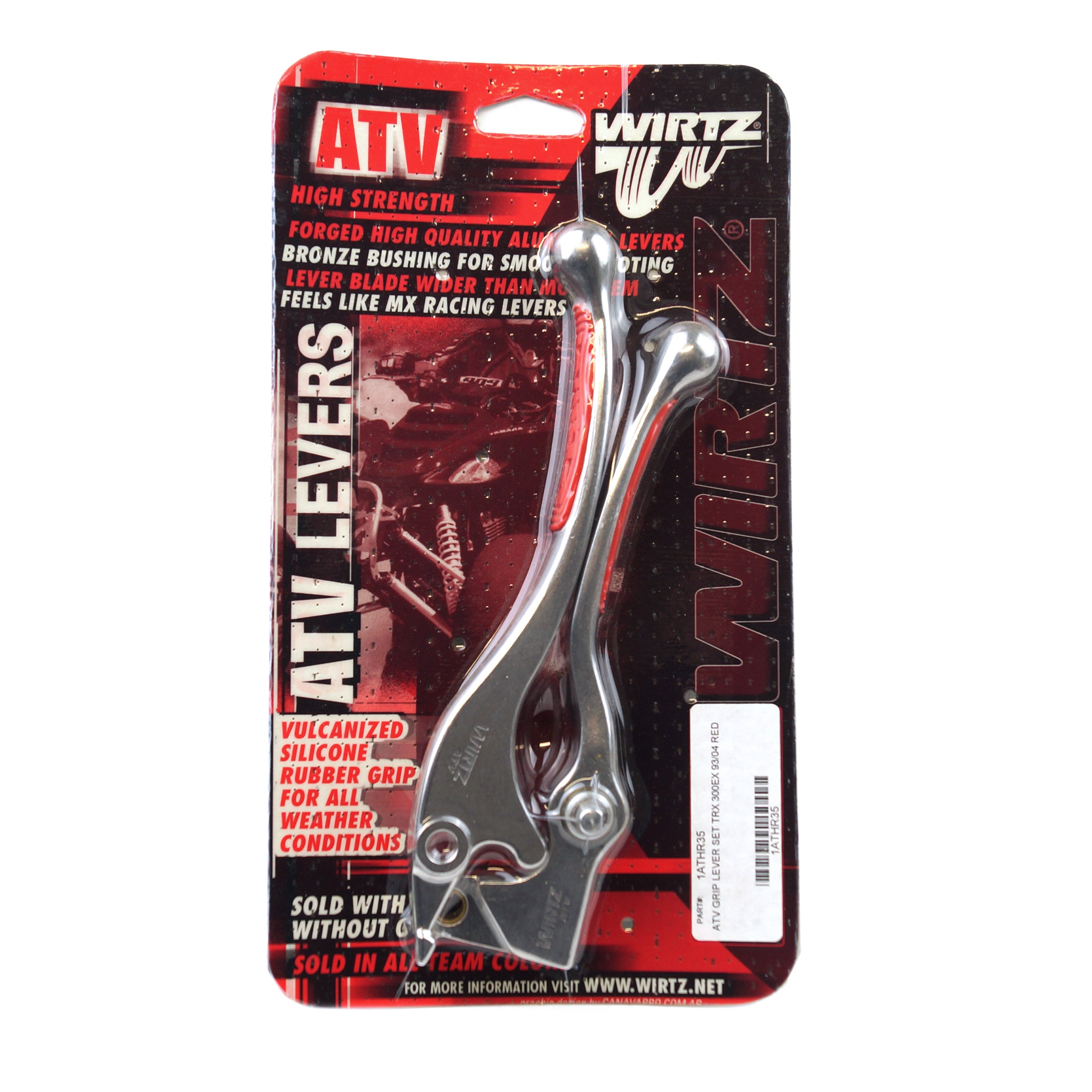 Wirtz Lever Set Grip Red