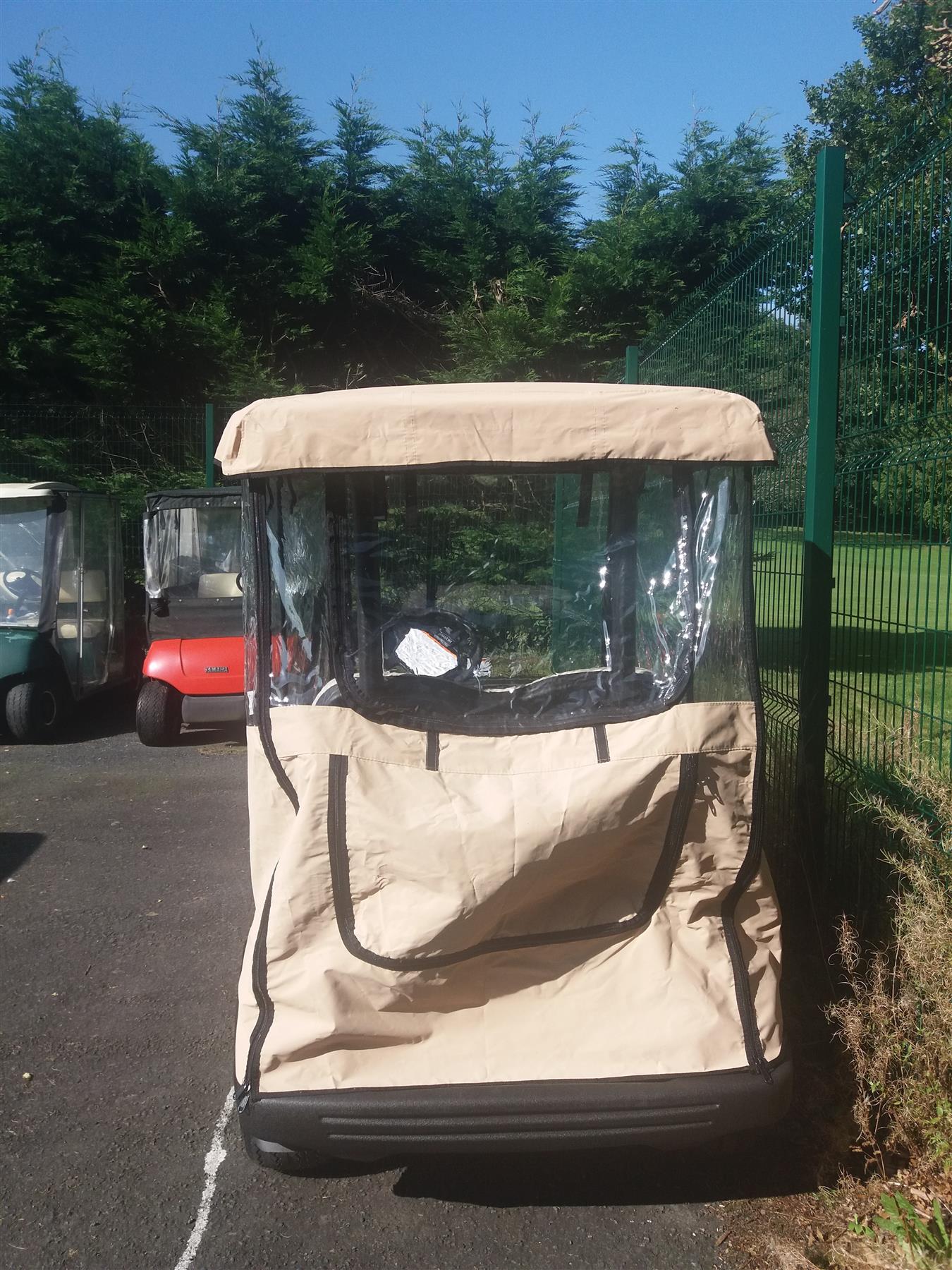 YAMAHA 3 SIDED CUSTOM FIT GOLF BUGGY DOORWORKS™ USA COVER ENCLOSURE