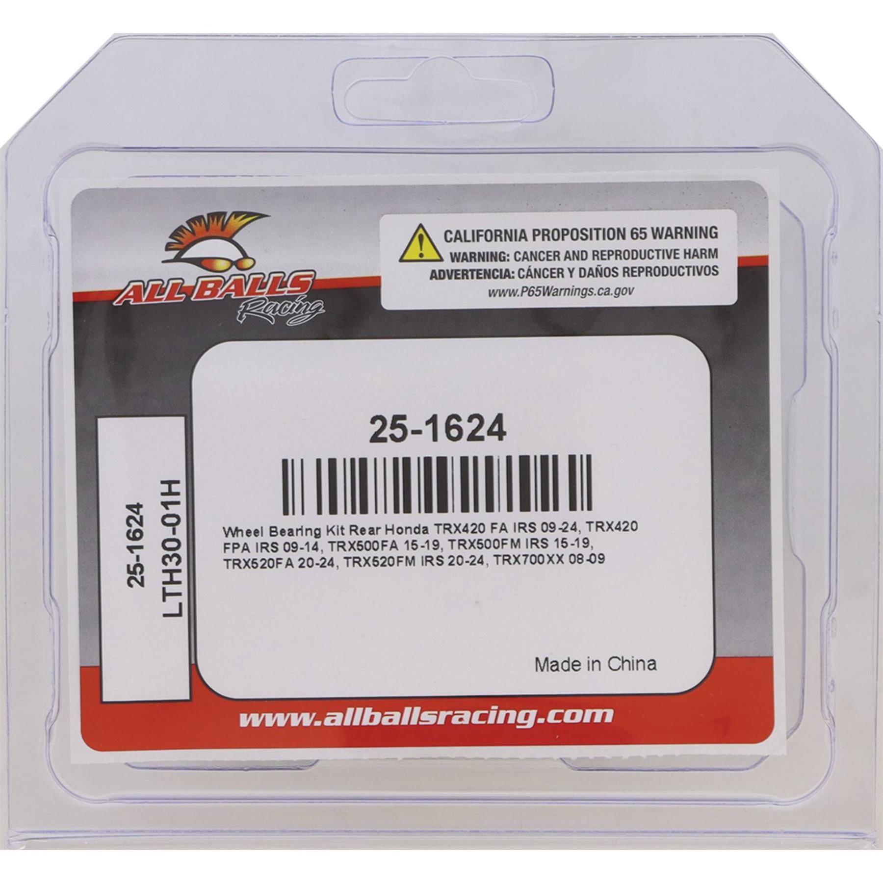 Rear Wheel Bearing for TRX420 TRX500 TRX520 IRS Models Only