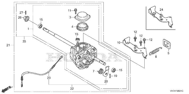 GENUINE HONDA HRX537 HME HXE LAWN MOWER GEARBOX TRANSMISSION