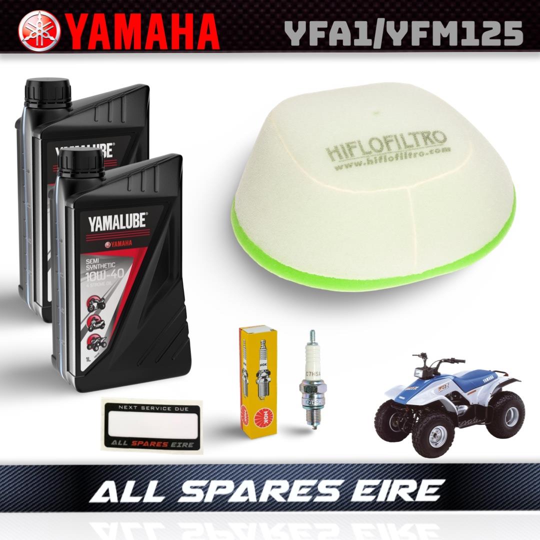 Yamaha Raptor YFM125R 125cc Service Kit Inc Filters, Plug & Oil