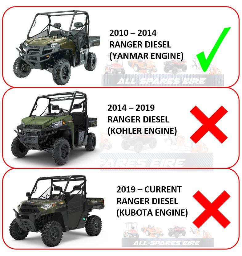 GENUINE NGK YANMAR POLARIS RANGER 900D DIESEL HEATER GLOW PLUG KIT