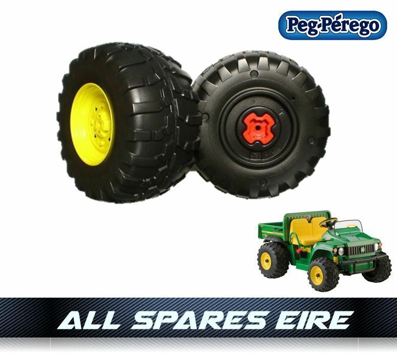 Rear Wheels Set of 2 For Peg Perego John Deere Gator Kids Truck