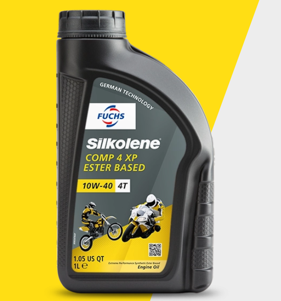 SILKOLENE COMP 4 XP 10W40 SEMI SYNTHETIC ESTER BASED 4T ENGINE OIL 1L