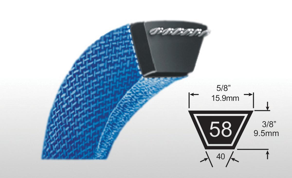 COUNTAX C Series Engine to 42" Deck Blade BELT 22871200 - Made with Kevlar