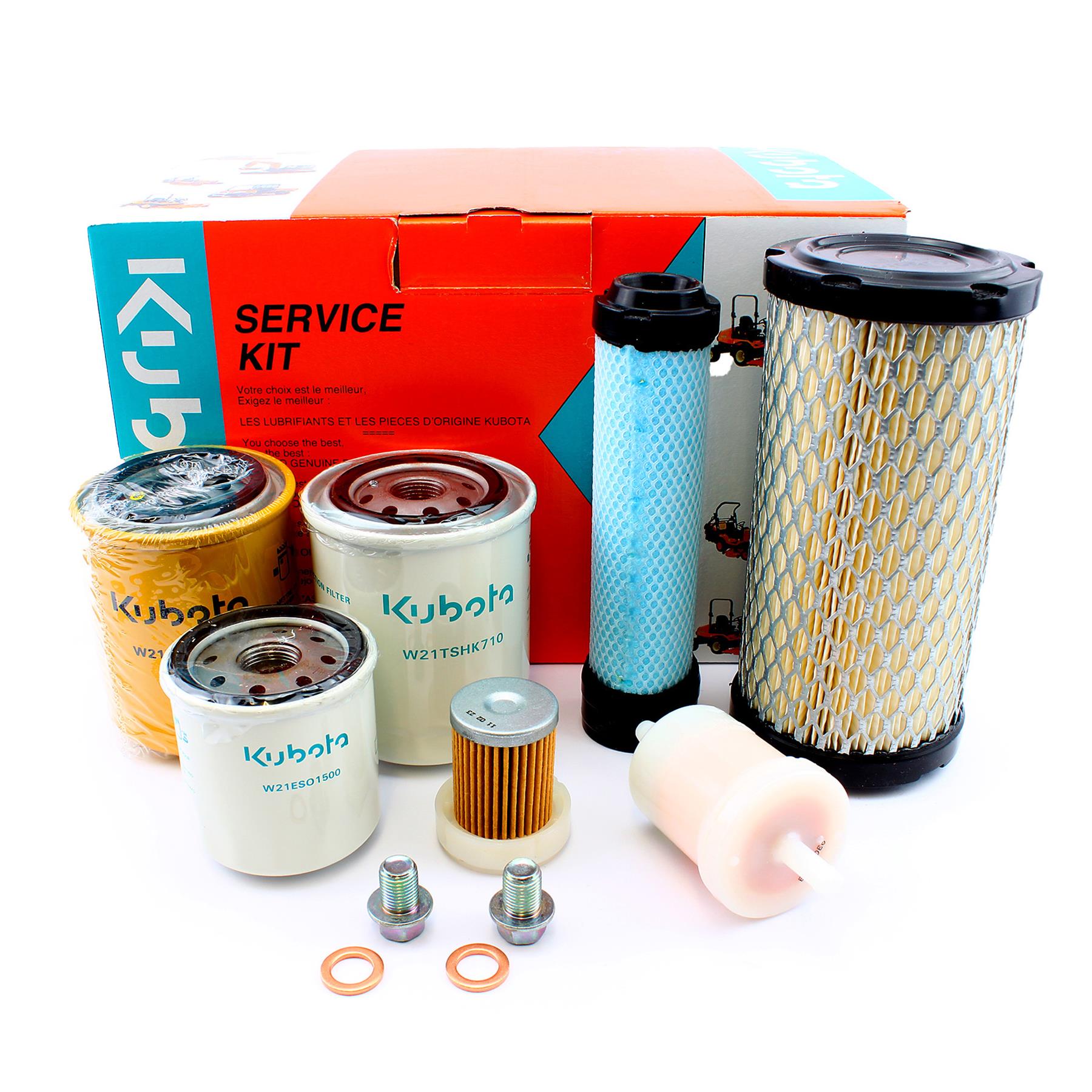 KUBOTA GENUINE RTV900 1000HR SERVICE KIT AIR OIL FUEL HST FILTERS