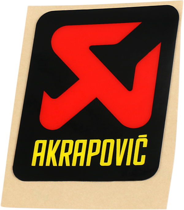 New Genuine Akrapovic Sticker HEAT Resistant Exhaust Decal 95x85mm