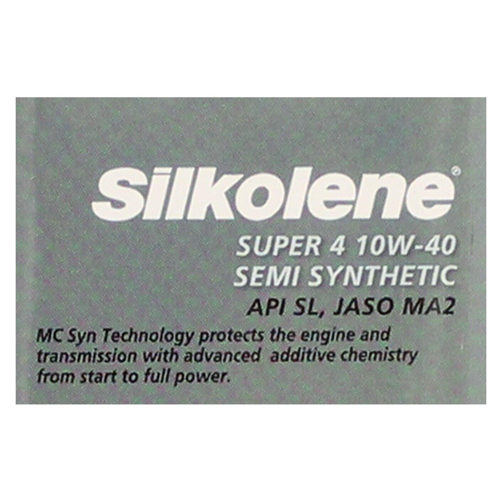 SILKOLENE SUPER 4 10W40 SEMI SYNTHETIC ESTER BASED 4T ENGINE OIL 1 L