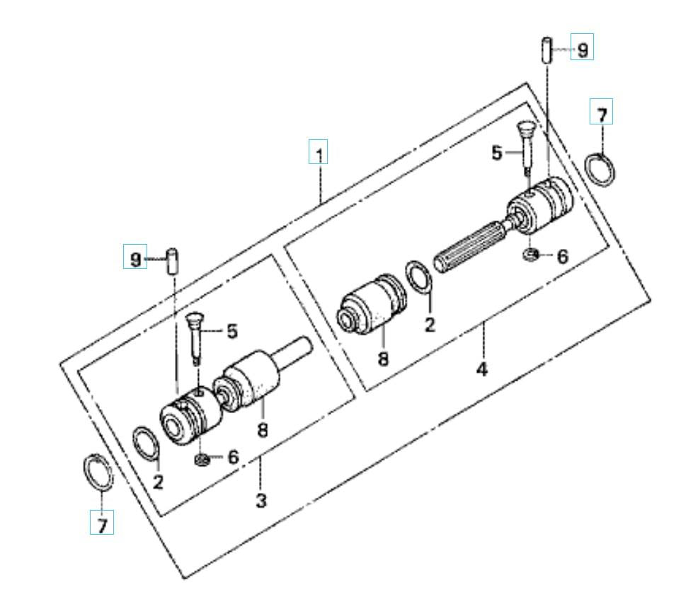 Honda Drive Shaft Joint Assy HRA214 HRA215 HRA2150 HRJ216 HRU216