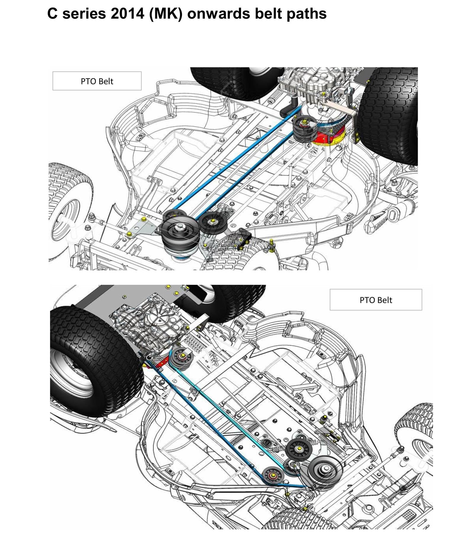 DRIVE BELT COUNTAX C40 C50 C60 C80 C100 B80 B60 B250 ENGINE TO PTO under seat