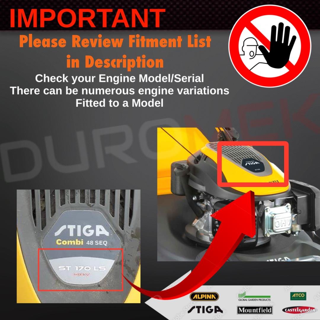 Castelgarden XC53 ST170 WBE170 Service Kit inc Oil Air Filter Plug & Blade