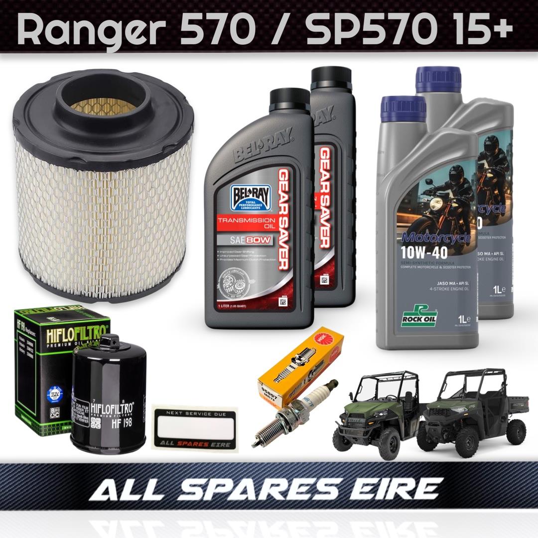 POLARIS RANGER 570 SERVICE KIT INC FLUIDS, AIR, OIL FILTER & PLUG