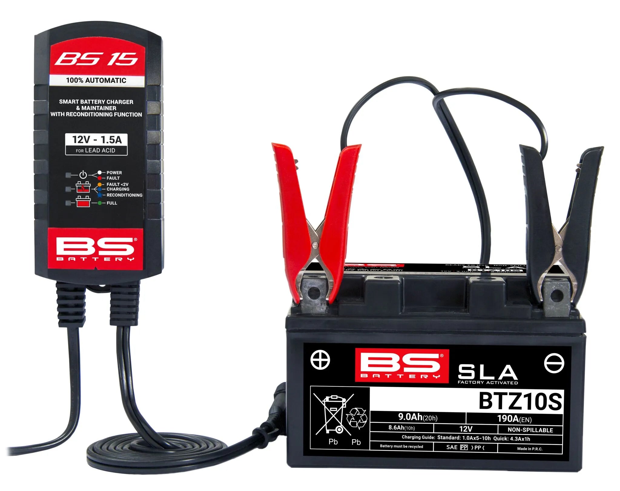 12V SMART Battery Charger & Maintainer with Reconditioning Function