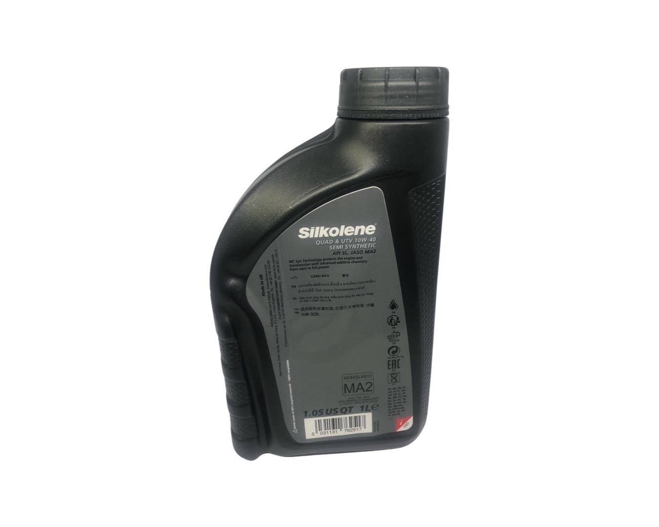Silkolene ATV & Motorcycle Engine Oil 10W40 Semi Synthetic MA2 1L