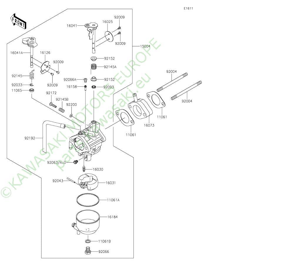 Genuine Kawasaki Carburettor for Kawasaki Mule SX, 600, 610 KAF400