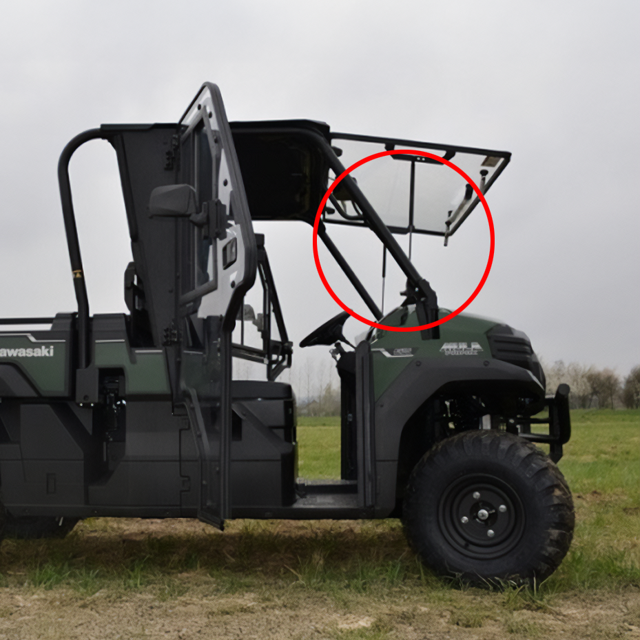 Kawasaki Mule Windshield Gas Ram Strut Shock KAF1000 PRO-DX PRO-DXT (2016-2024)