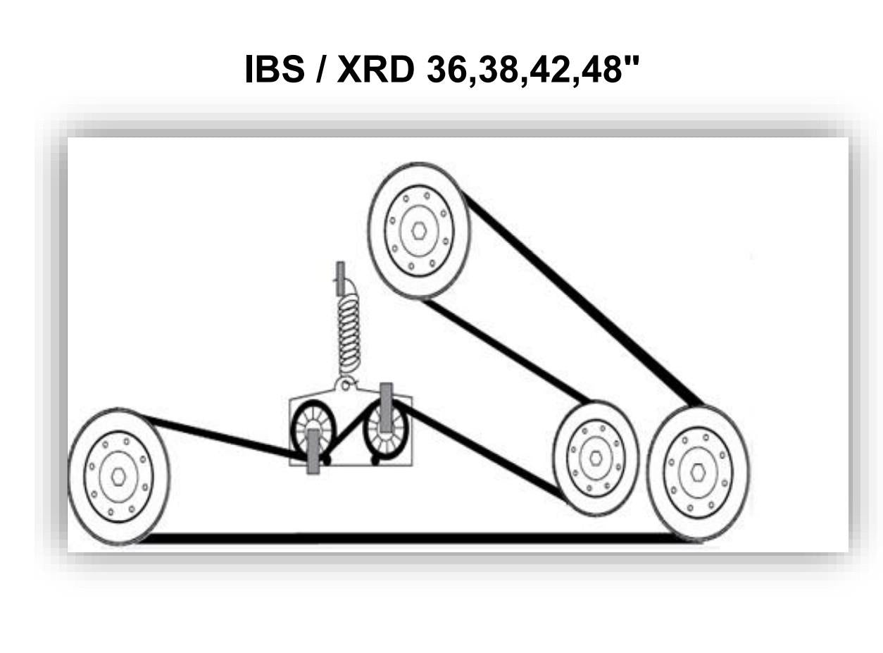 COUNTAX BELT 42" cut IBS XRD C600 C500 C600HE C60 F60 F65 4WD 4TRAC H HE Mower