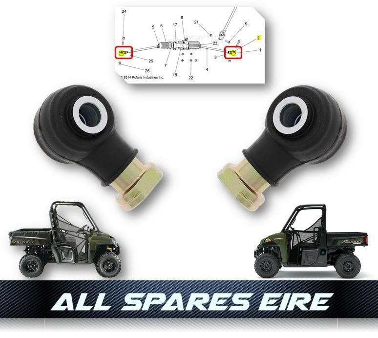POLARIS RANGER DIESEL STEERING TIE TRACK ROD END KIT 900D & 1000D