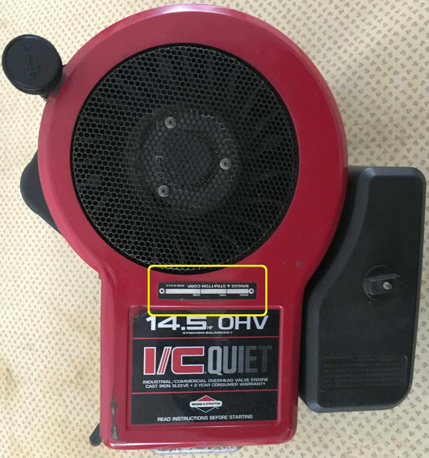 Service Kit for Briggs Model 28A702, 28A707, 28B702, 28B705, 28B706, 28B707