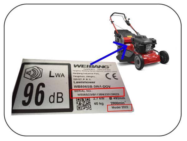 Hi Lift Blade fits WEIBANG Virtue 46 SPP / SVP Lawnmower - 4510403010