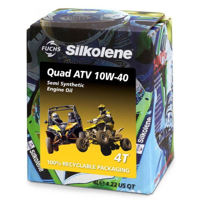 SILKOLENE 10W-40 SEMI-SYNTHETIC ATV QUAD ENGINE OIL 4-STROKE - 4 LITRE