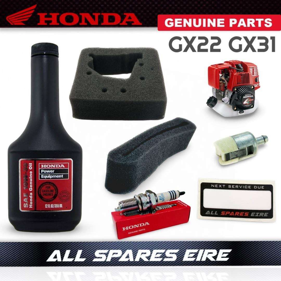 HONDA GX22 GX31 ENGINE SERVICE KIT - AIR, FUEL FILTER, OIL, PLUG