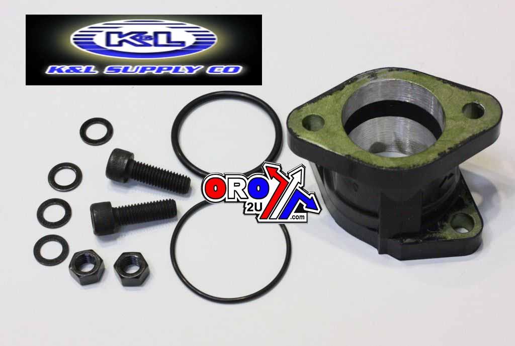 FLANGE INTAKE 1UY-13586-02-00, Carburetor Rubber YAM YFM350, K&L 11-4202 Made in Japan.