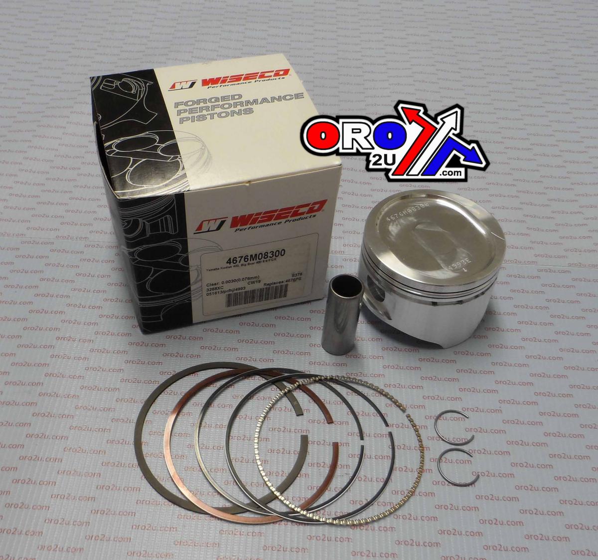 PISTON KIT 00-07 YFM400 83.00, WISECO 4676M08300 YAMAHA ATV