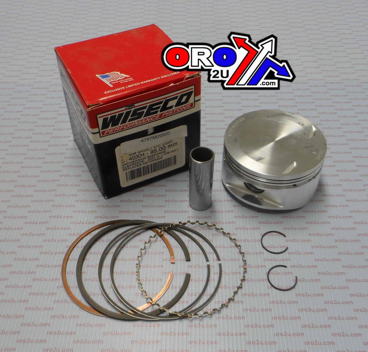 PISTON KIT 98-01 YFM600 95.00, WISECO 4797M09500 YAMAHA ATV