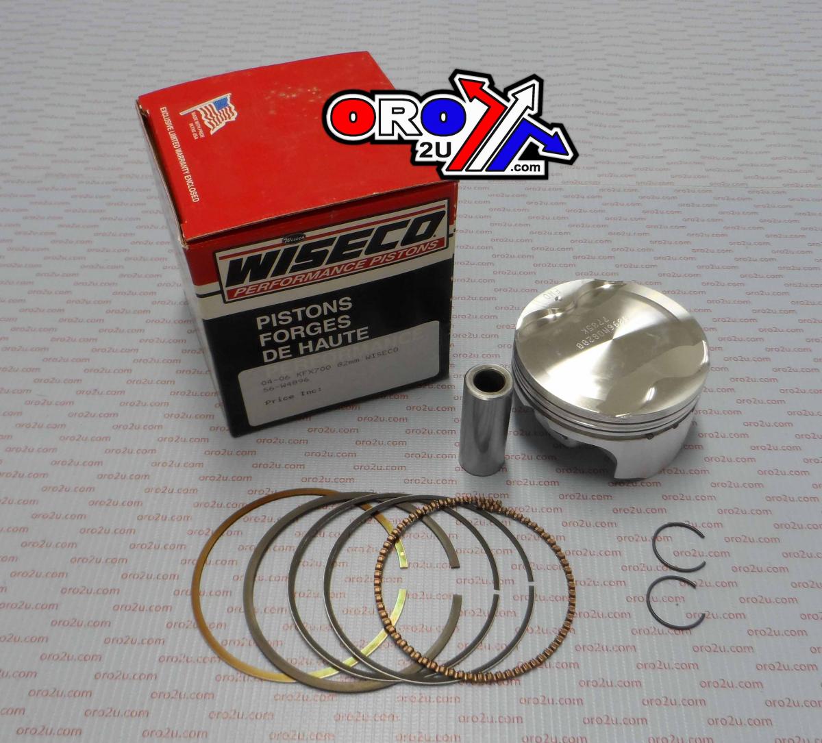 PISTON KIT 04-10 KFX700 82mm, WISECO 4896M08200 KAWASAKI