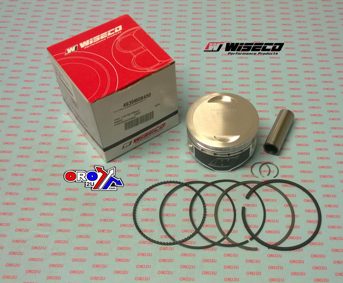 PISTON KIT 06-08 YFM450 84.50, WISECO 4939M08450 YAMAHA ATV