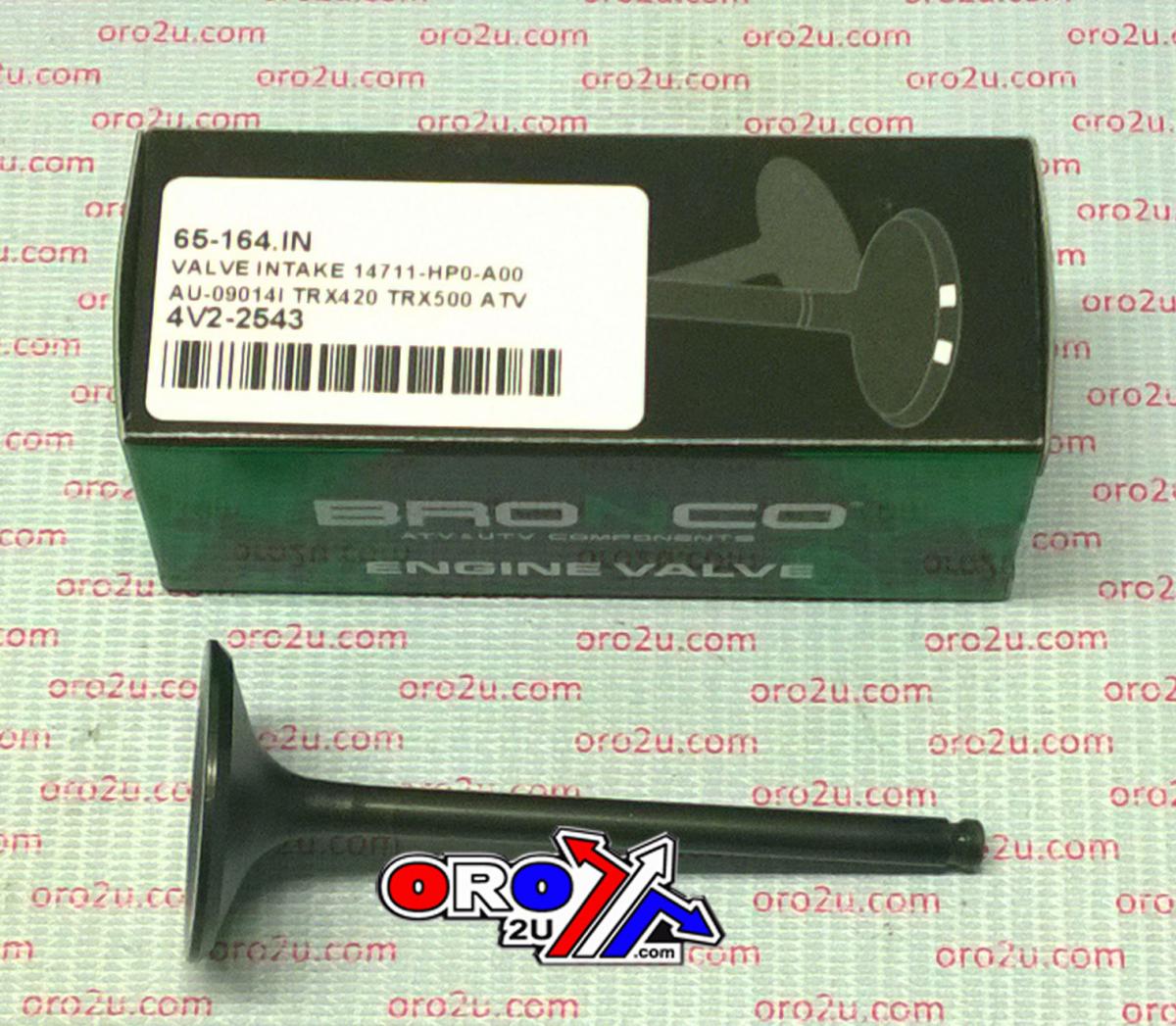 Valve Intake 14711-Hp0-A00, Au-09014I Trx420 Trx500 Atv, 14761-Hp0-A00, 14751-Hp0-A00