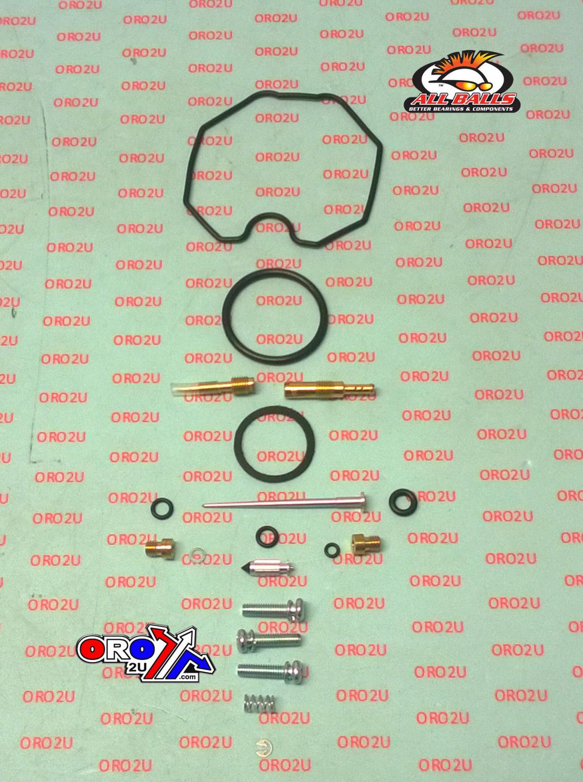 Carburetor Rebuild Kit 16-21 Hon Trx250X/Sportrax, Allballs 26-10042 Atv