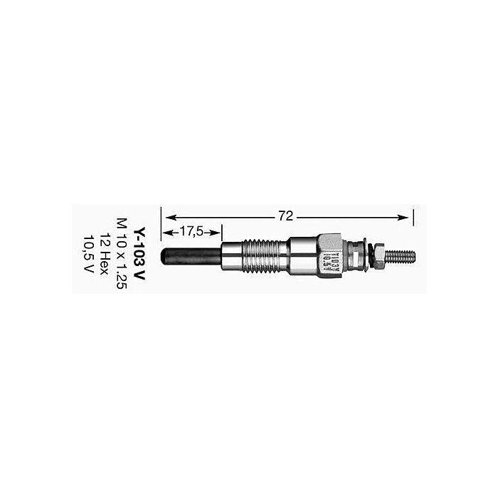 GENUINE NGK YANMAR POLARIS RANGER 900D DIESEL HEATER GLOW PLUG KIT