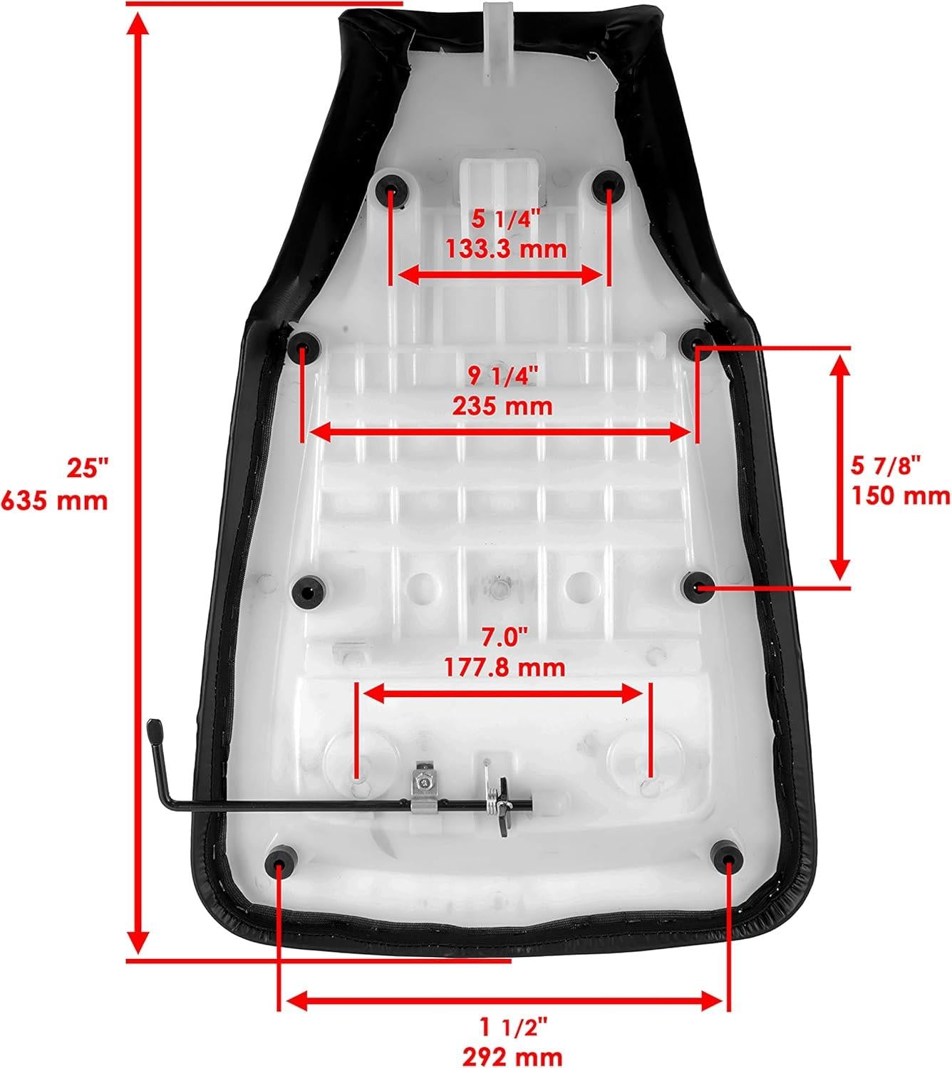 HONDA TRX350 TRX400 FOURTRAX COMPLETE SEAT CUSHION & COVER 2004-2007