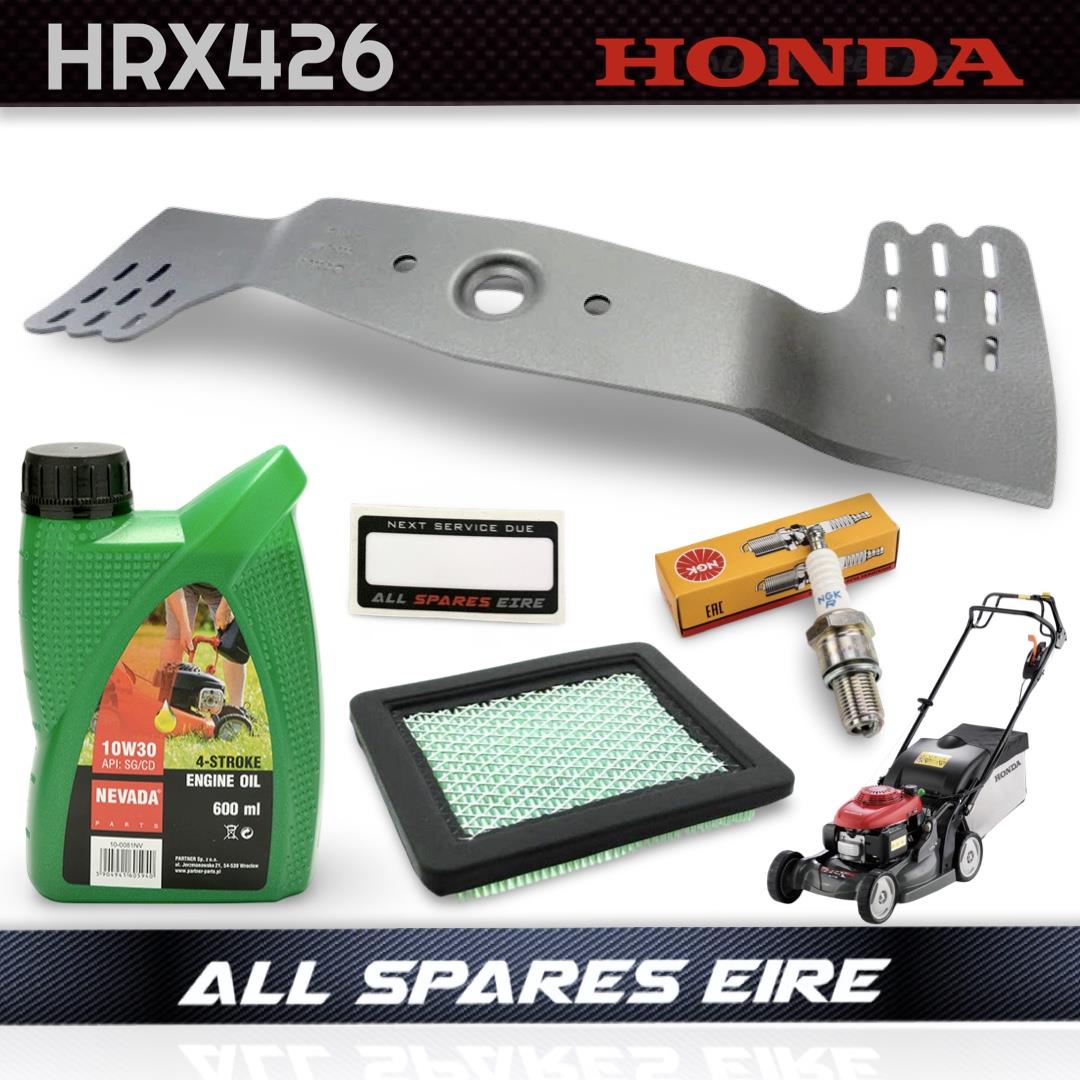 HONDA HRX 426 BLADE & SERVICE KIT INC AIR FILTER, OIL & SPARK PLUG