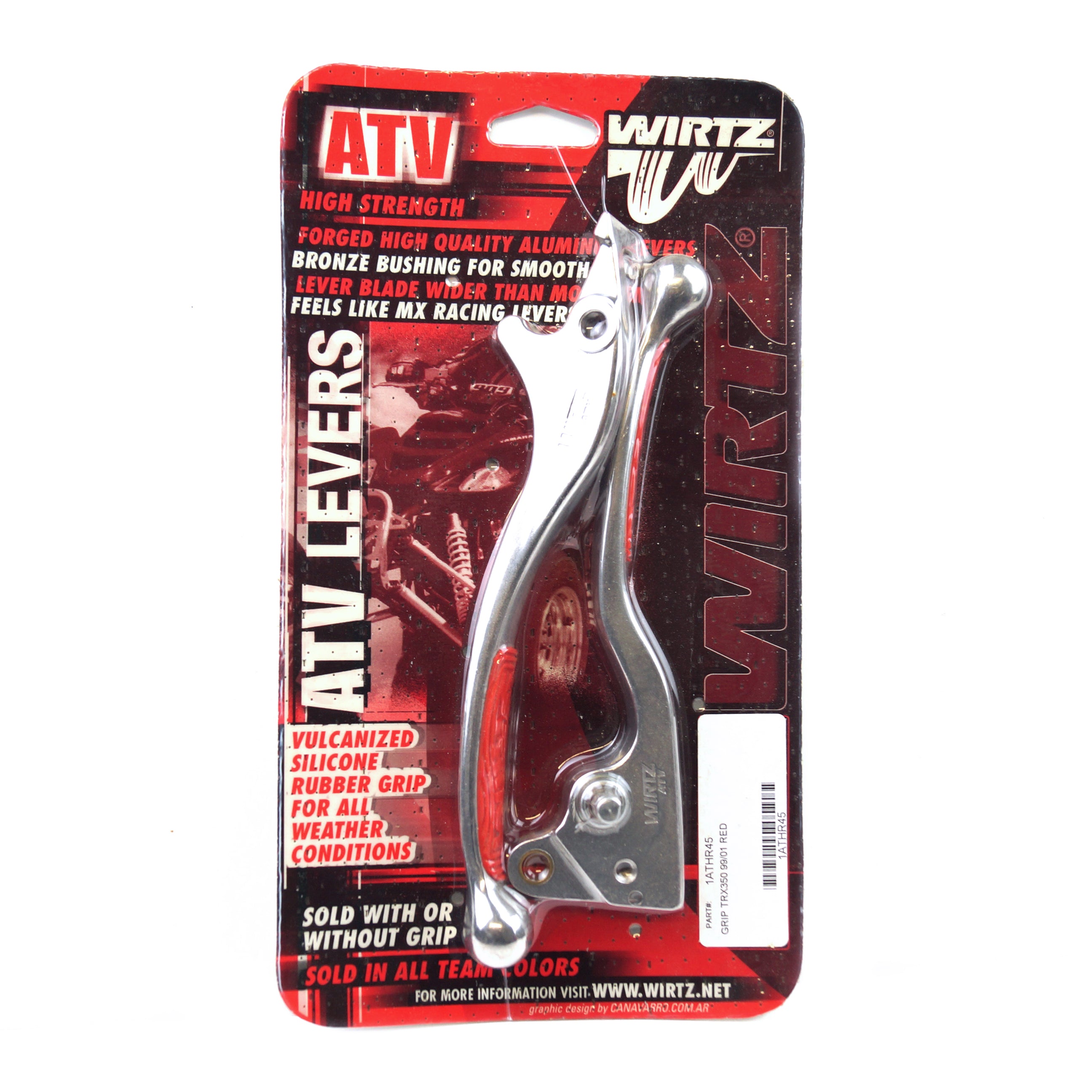 Wirtz Lever Set Grip Red