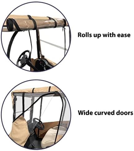 YAMAHA 3 SIDED CUSTOM FIT GOLF BUGGY DOORWORKS™ USA COVER ENCLOSURE