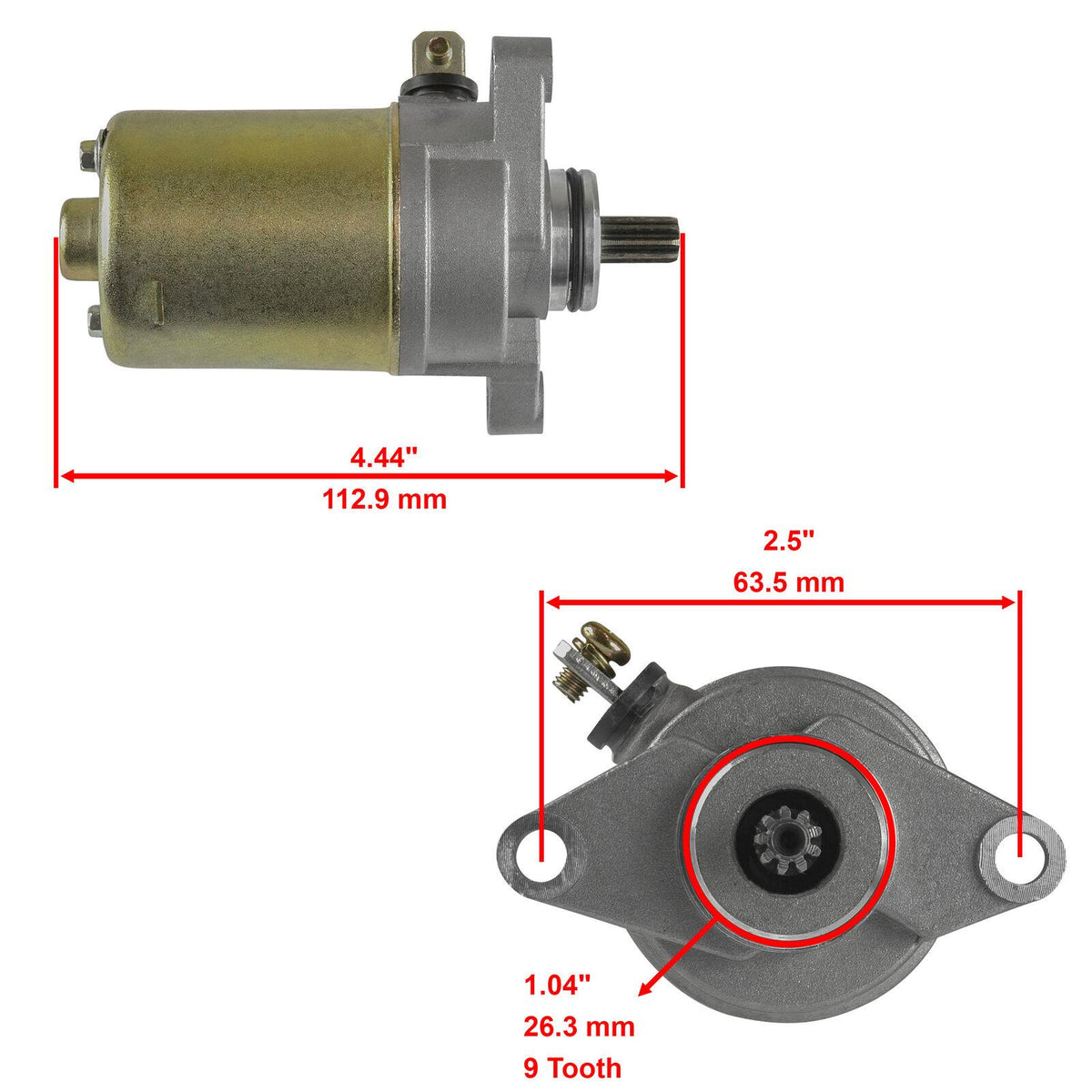 STARTER MOTOR FOR YAMAHA YFM90 RAPTOR 90 2009 -2013