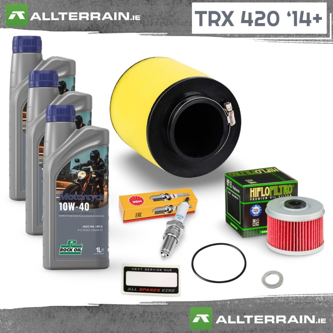HONDA TRX 420 FOURTRAX ATV SERVICE KIT INC FILTERS & PLUG 2014-2026