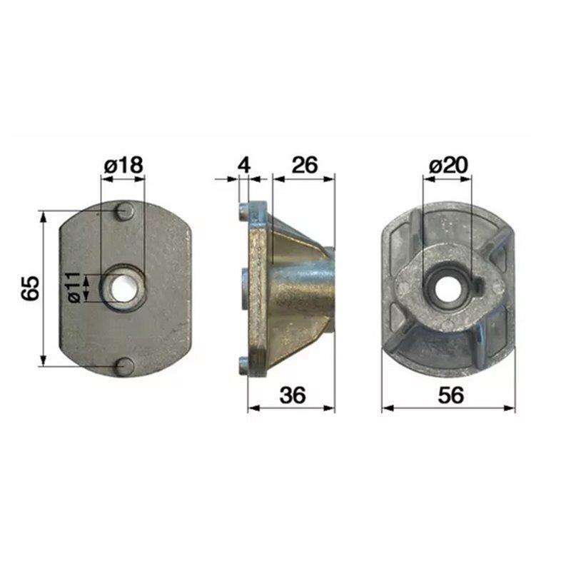 Castelgarden Ride On Mower Blade Boss & Bolt Kit Fits Most Models