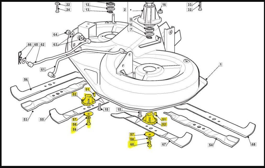 Castelgarden Ride On Mower Blade Boss & Bolt Kit Fits Most Models