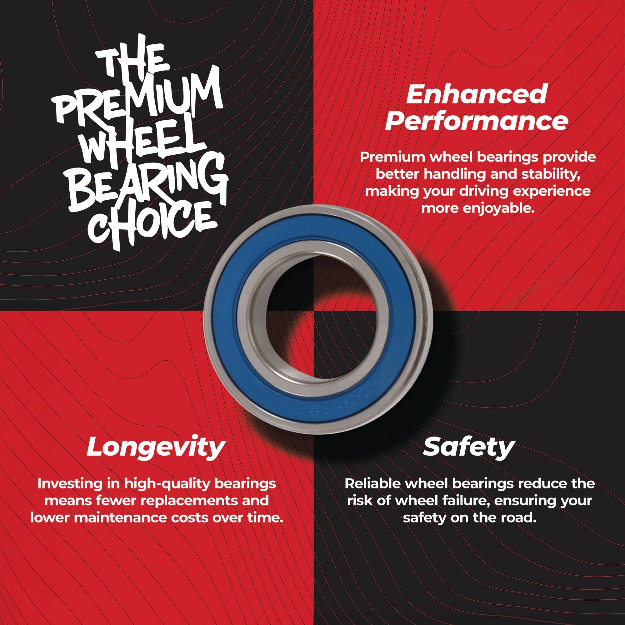 Front Wheel Bearing Seal Kit Kubota RTV900 RTV-X900 Diesel 2004-2015