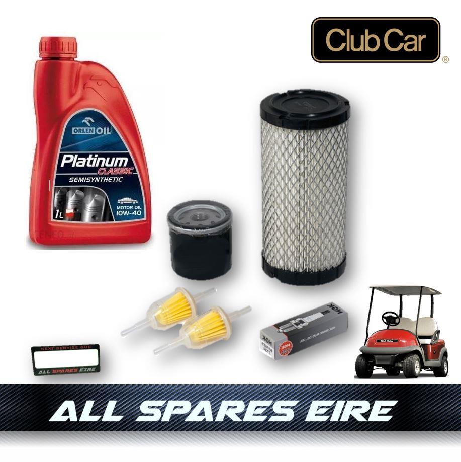 CLUB CAR PRECEDENT GOLF CART BUGGY SERVICE KIT w OIL AIR & FUEL FILTER