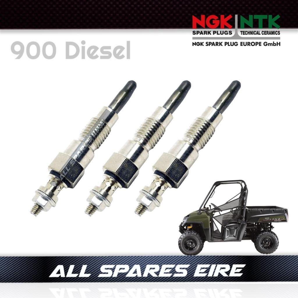 GENUINE NGK YANMAR POLARIS RANGER 900D DIESEL HEATER GLOW PLUG KIT