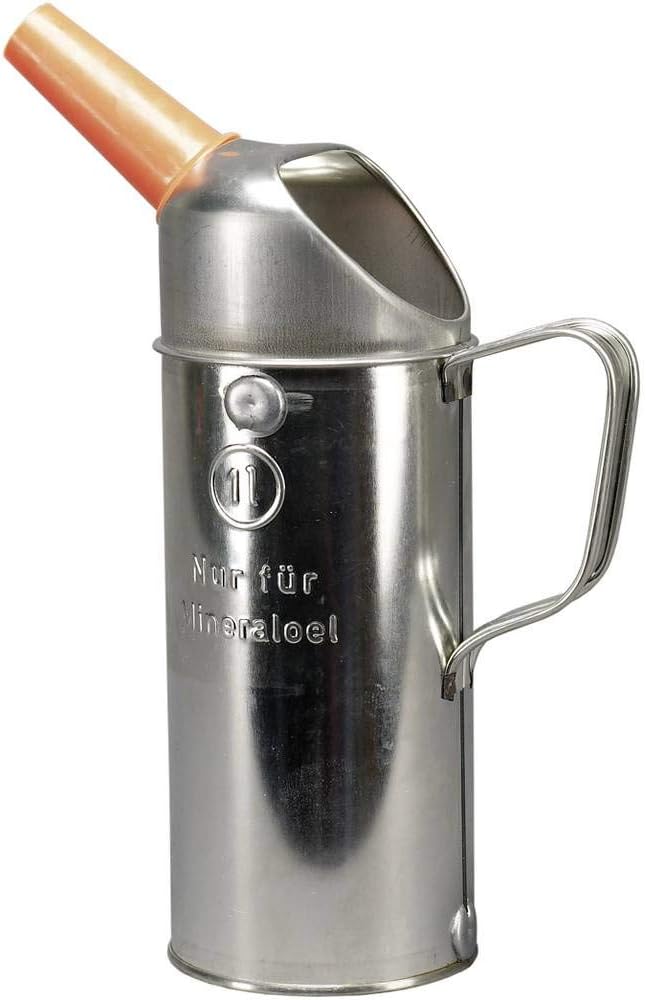 Pressol Tin Metal Oil & Liquid Pouring Measuring Jug Cup 2L