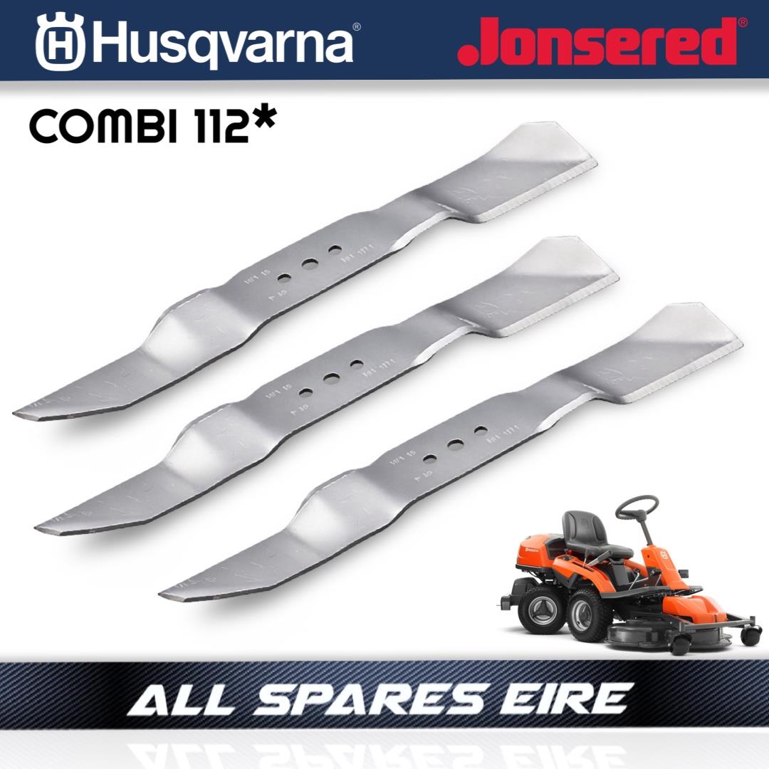 HUSQVARNA R220T R316T R318 R320 R322T BLADE KIT WITH COMBI 112 DECK