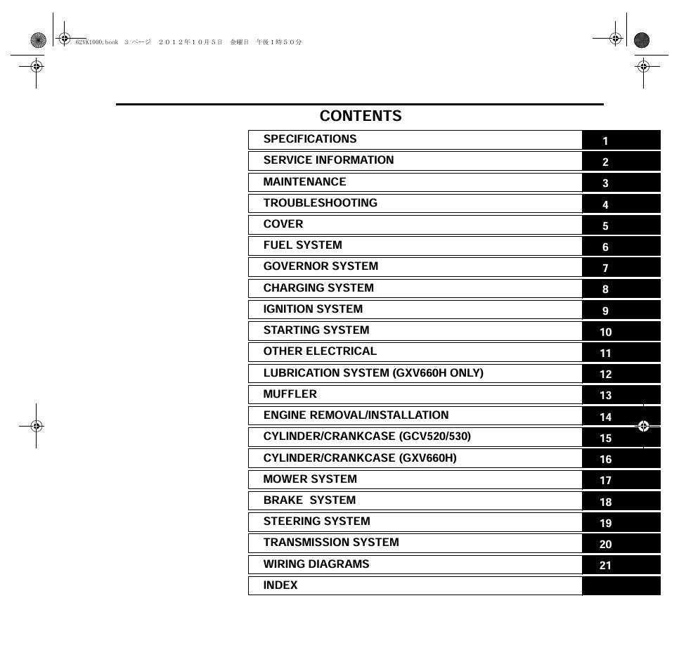 HONDA HF2622 TECHNICIANS WORKSHOP SERVICE REPAIR MANUAL (PDF DOWNLOAD)